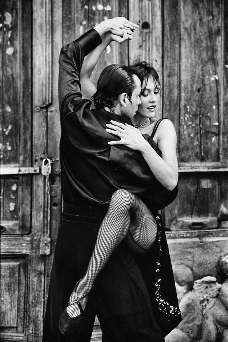 Dancers performing expressive movements